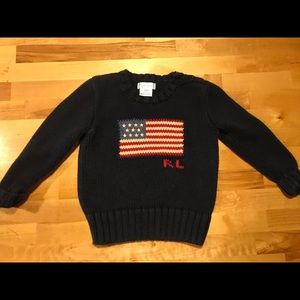 RL Ralph Lauren Boys Cotton Crewneck Sweater